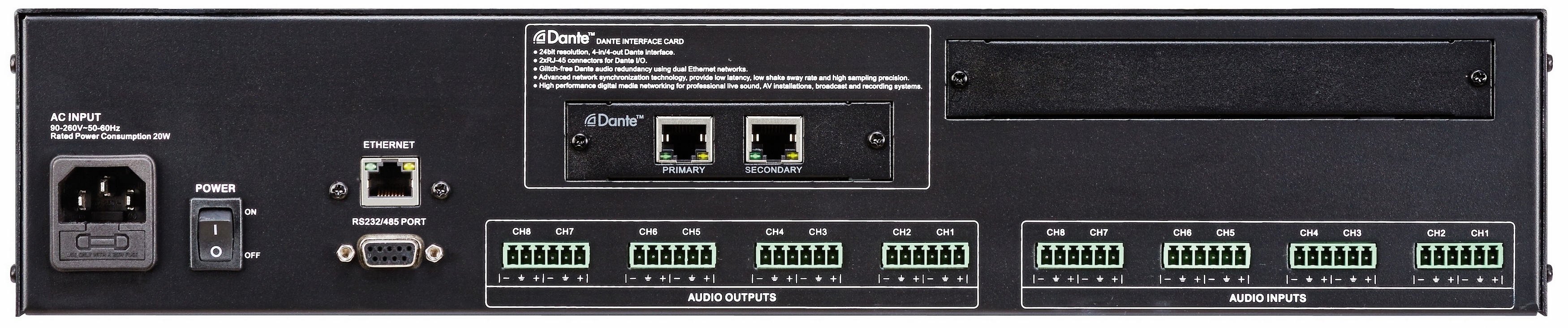 DF8.8MNE 系列网络音频矩阵