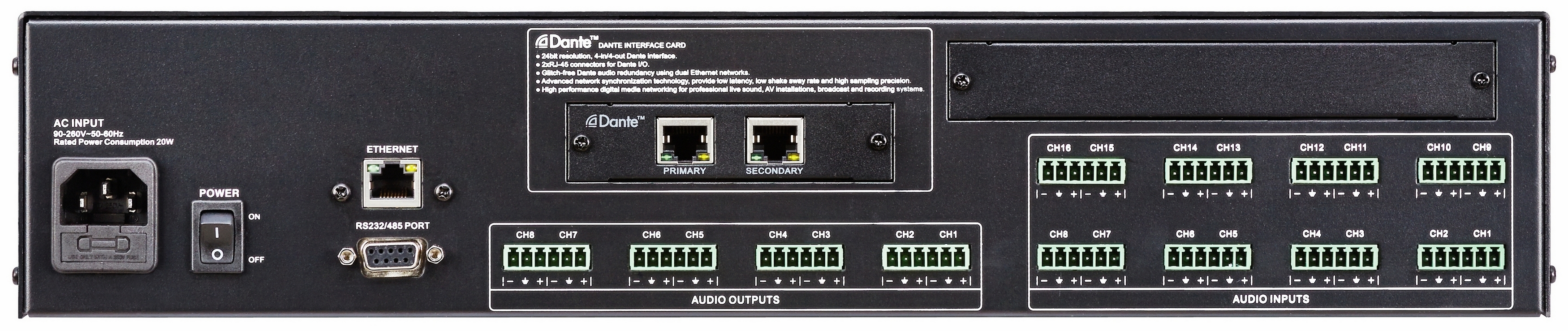 DF16.8MNE系列 网络音频矩阵